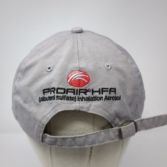 ProAir HFA Slideback Baseball Cap Gray One Size Embroidered 6 Panel BWM Global - Picture 7 of 11